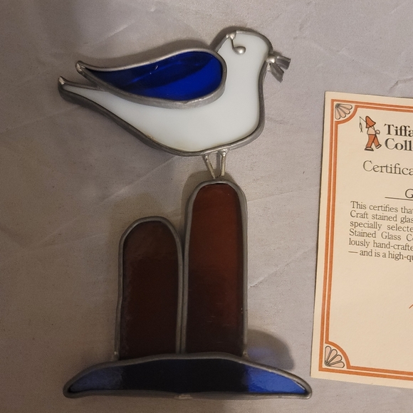 Tiffany Designs Other - Tiffany Stained Glass Gull on Post suncatcher